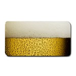Texture Pattern Macro Glass Of Beer Foam White Yellow Art Medium Bar Mat