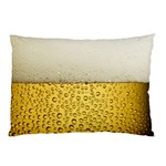 Texture Pattern Macro Glass Of Beer Foam White Yellow Art Pillow Case