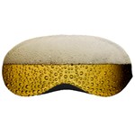Texture Pattern Macro Glass Of Beer Foam White Yellow Art Sleeping Mask Front