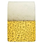Texture Pattern Macro Glass Of Beer Foam White Yellow Art Removable Flap Cover (L)