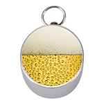 Texture Pattern Macro Glass Of Beer Foam White Yellow Art Mini Silver Compasses