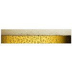Texture Pattern Macro Glass Of Beer Foam White Yellow Art Small Premium Plush Fleece Scarf Front