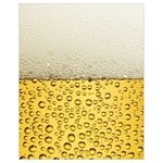 Texture Pattern Macro Glass Of Beer Foam White Yellow Art Drawstring Bag (Small)