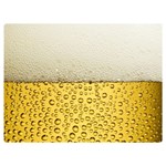 Texture Pattern Macro Glass Of Beer Foam White Yellow Art Two Sides Premium Plush Fleece Blanket (Extra Small)