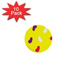 Pattern-yellow - 1 1  Mini Buttons (10 pack) 