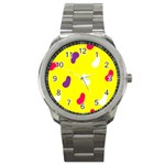 Pattern-yellow - 1 Sport Metal Watch