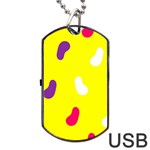 Pattern-yellow - 1 Dog Tag USB Flash (One Side)