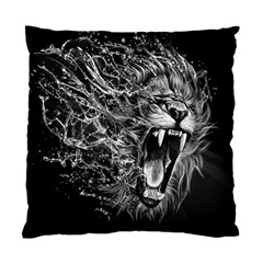 Lion Furious Abstract Desing Furious Standard Cushion Case (one Side) by Jancukart