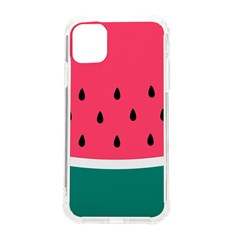 Watermelon Fruit Pattern Iphone 11 Tpu Uv Print Case by Semog4