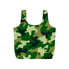 Green Military Background Camouflage Full Print Recycle Bag (s) by Semog4