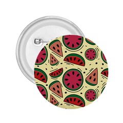 Watermelon Pattern Slices Fruit 2 25  Buttons by Semog4