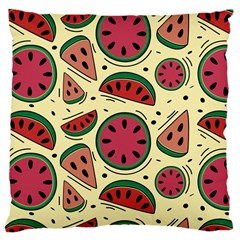 Watermelon Pattern Slices Fruit Large Cushion Case (two Sides) by Semog4