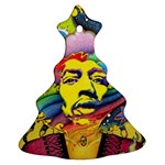 Psychedelic Rock Jimi Hendrix Ornament (Christmas Tree)  Front