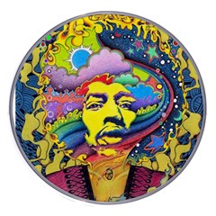Psychedelic Rock Jimi Hendrix Wireless Fast Charger(white) by Semog4