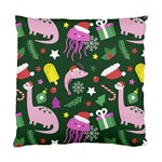 Colorful Funny Christmas Pattern Standard Cushion Case (Two Sides) Front