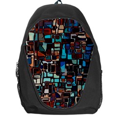 Stained Glass Mosaic Abstract Backpack Bag by Semog4