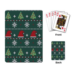 Beautiful Knitted Christmas Pattern Playing Cards Single Design (rectangle) by Semog4