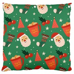 Colorful Funny Christmas Pattern Large Cushion Case (two Sides) by Semog4