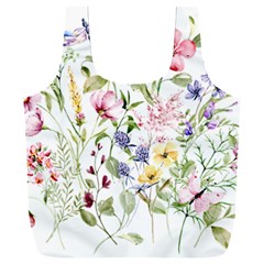Bunch Of Flowers Full Print Recycle Bag (xxl) by zappwaits