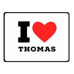 I Love Thomas Fleece Blanket (small) by ilovewhateva