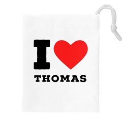 I Love Thomas Drawstring Pouch (4xl) by ilovewhateva