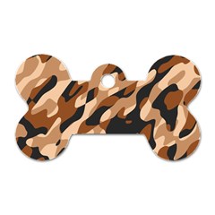 Abstract Camouflage Pattern Dog Tag Bone (two Sides) by Jack14