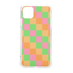Checkerboard-pastel-squares Iphone 11 Pro Max 6 5 Inch Tpu Uv Print Case by Semog4