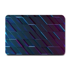 Glass-scifi-violet-ultraviolet Small Doormat by Semog4