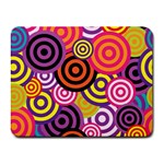 Abstract-circles-background-retro Small Mousepad