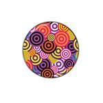 Abstract-circles-background-retro Hat Clip Ball Marker (10 pack)