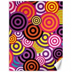 Abstract-circles-background-retro Canvas 18  x 24 
