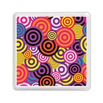 Abstract-circles-background-retro Memory Card Reader (Square)