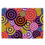 Abstract-circles-background-retro Cosmetic Bag (XXL)