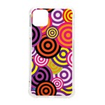 Abstract-circles-background-retro iPhone 11 Pro Max 6.5 Inch TPU UV Print Case Front