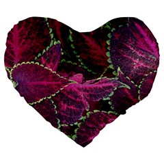 Abstract Beautiful Beauty Bright Large 19  Premium Heart Shape Cushions by Semog4