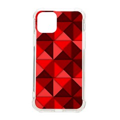 Red Diamond Shapes Pattern Iphone 11 Pro 5 8 Inch Tpu Uv Print Case by Semog4