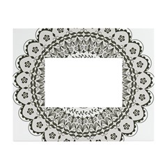 Vector Mandala Drawing Decoration White Tabletop Photo Frame 4 x6 