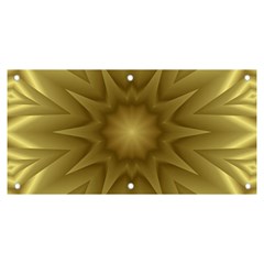 Background Pattern Golden Yellow Banner And Sign 6  X 3  by Semog4