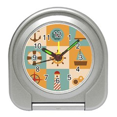 Nautical Elements Collection Travel Alarm Clock