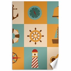 Nautical Elements Collection Canvas 20  X 30 