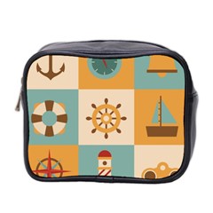 Nautical Elements Collection Mini Toiletries Bag (two Sides)