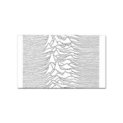 Joy Division Unknown Pleasures Post Punk Sticker Rectangular (100 Pack) by Salman4z