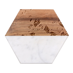 20230509 010303 0000 Marble Wood Coaster (hexagon)  by Fhkhan22