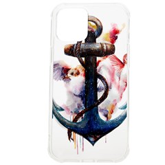 Anchor Watercolor Painting Tattoo Art Anchors And Birds Iphone 12 Pro Max Tpu Uv Print Case by Salman4z