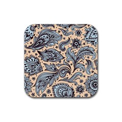 Texture Ornament Paisley Rubber Coaster (square) by Salman4z