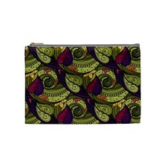 Pattern Vector Texture Style Garden Drawn Hand Floral Cosmetic Bag (medium) by Salman4z