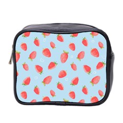 Strawberry Mini Toiletries Bag (two Sides) by SychEva
