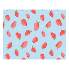Strawberry Premium Plush Fleece Blanket (large) by SychEva