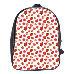 Watercolor Strawberry School Bag (large) by SychEva