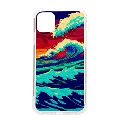 Tsunami Waves Ocean Sea Nautical Nature Water 9 Iphone 11 Tpu Uv Print Case by Jancukart